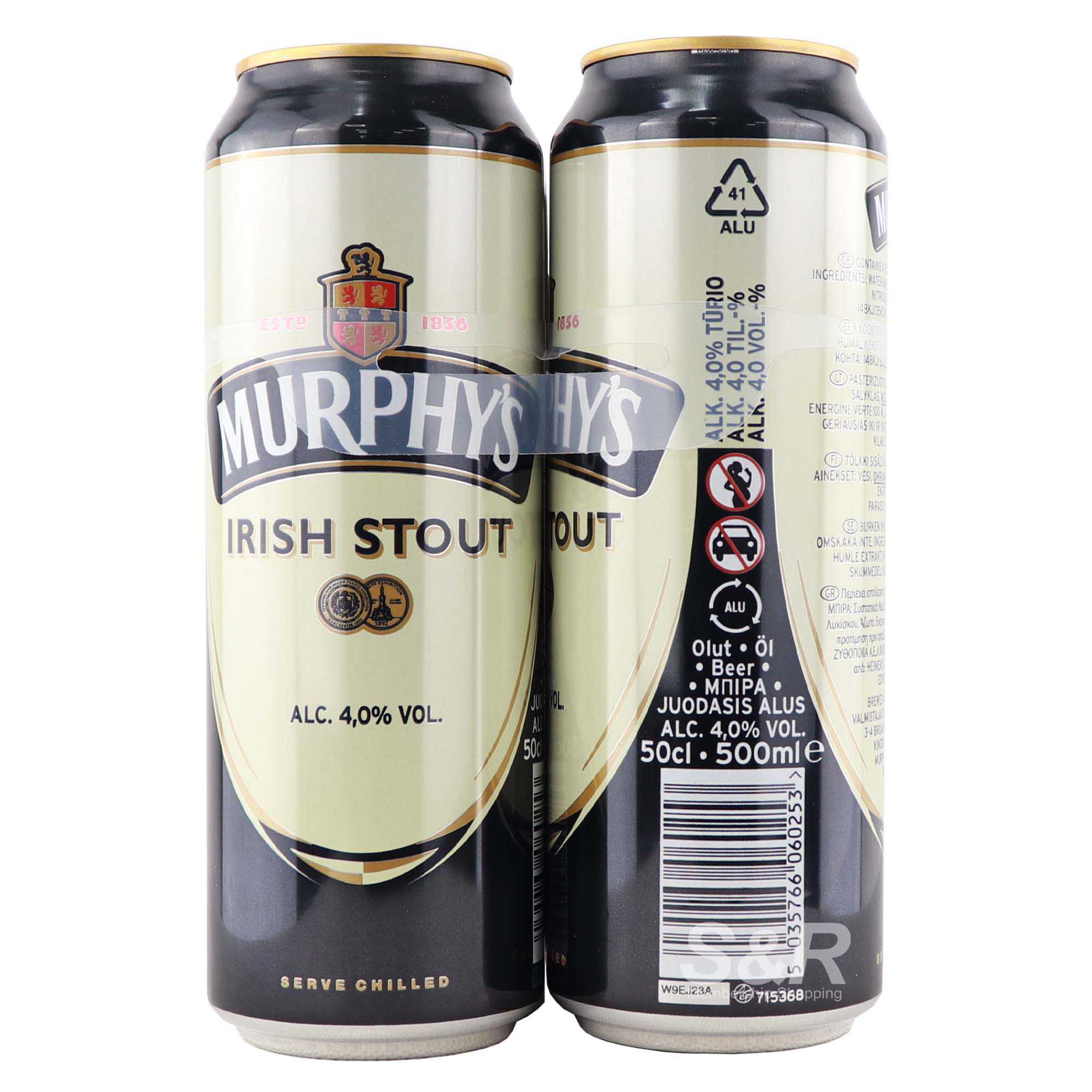 Murphy's Irish Stout Beer 4 cans